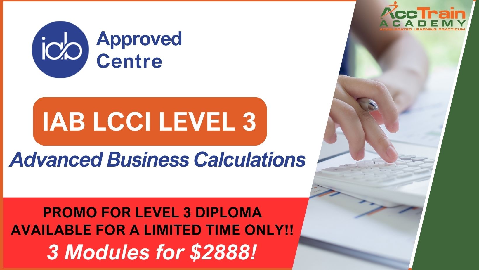 Preparatory Course for IAB LCCI Level 3 Certificate in Advanced Business Calculations